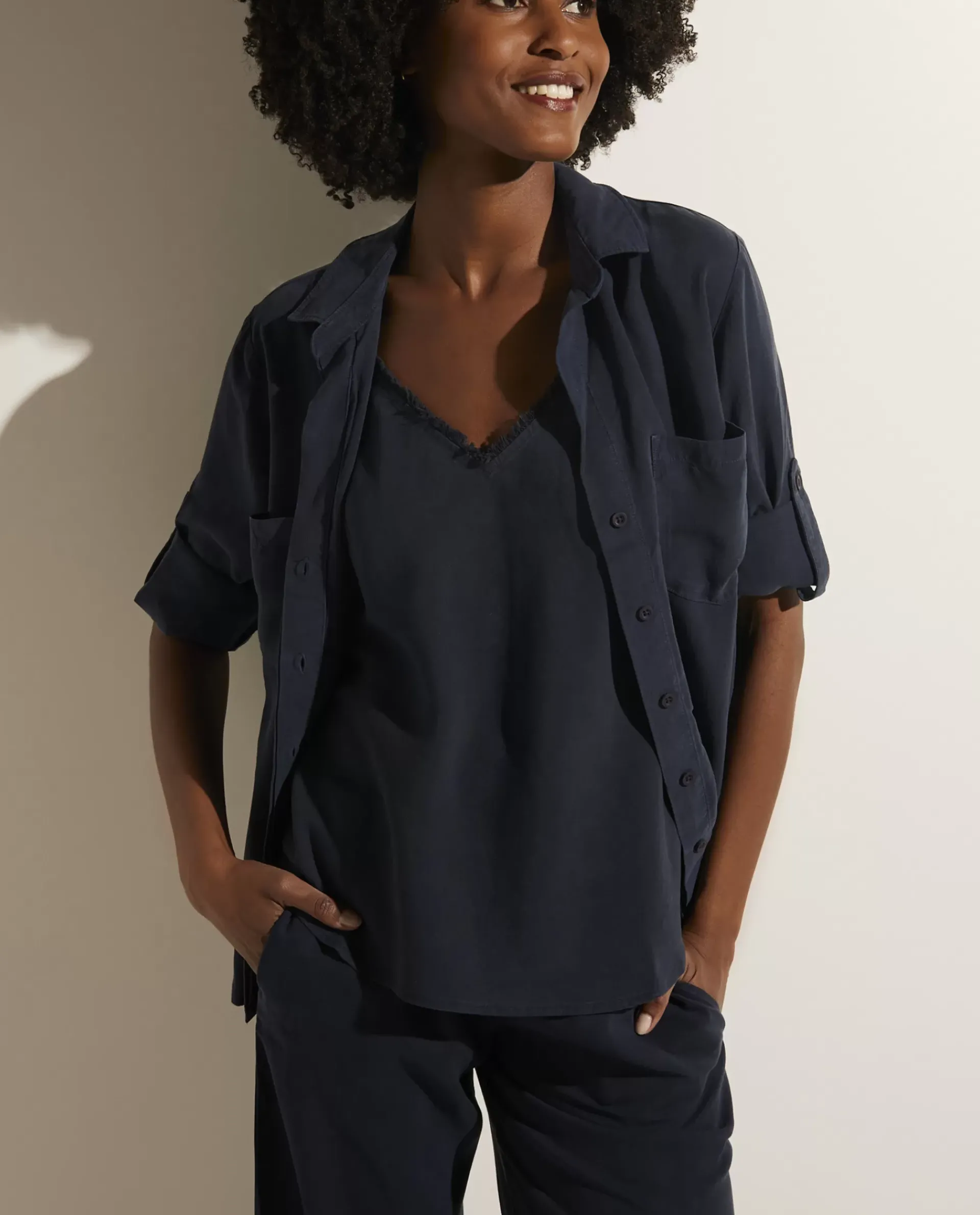Shop Blouse Met Split Detail Vrouwen Blouses