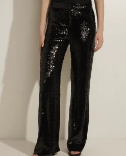 Store Broek Met Pailletten Vrouwen Broeken