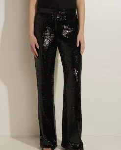 Store Broek Met Pailletten Vrouwen Broeken
