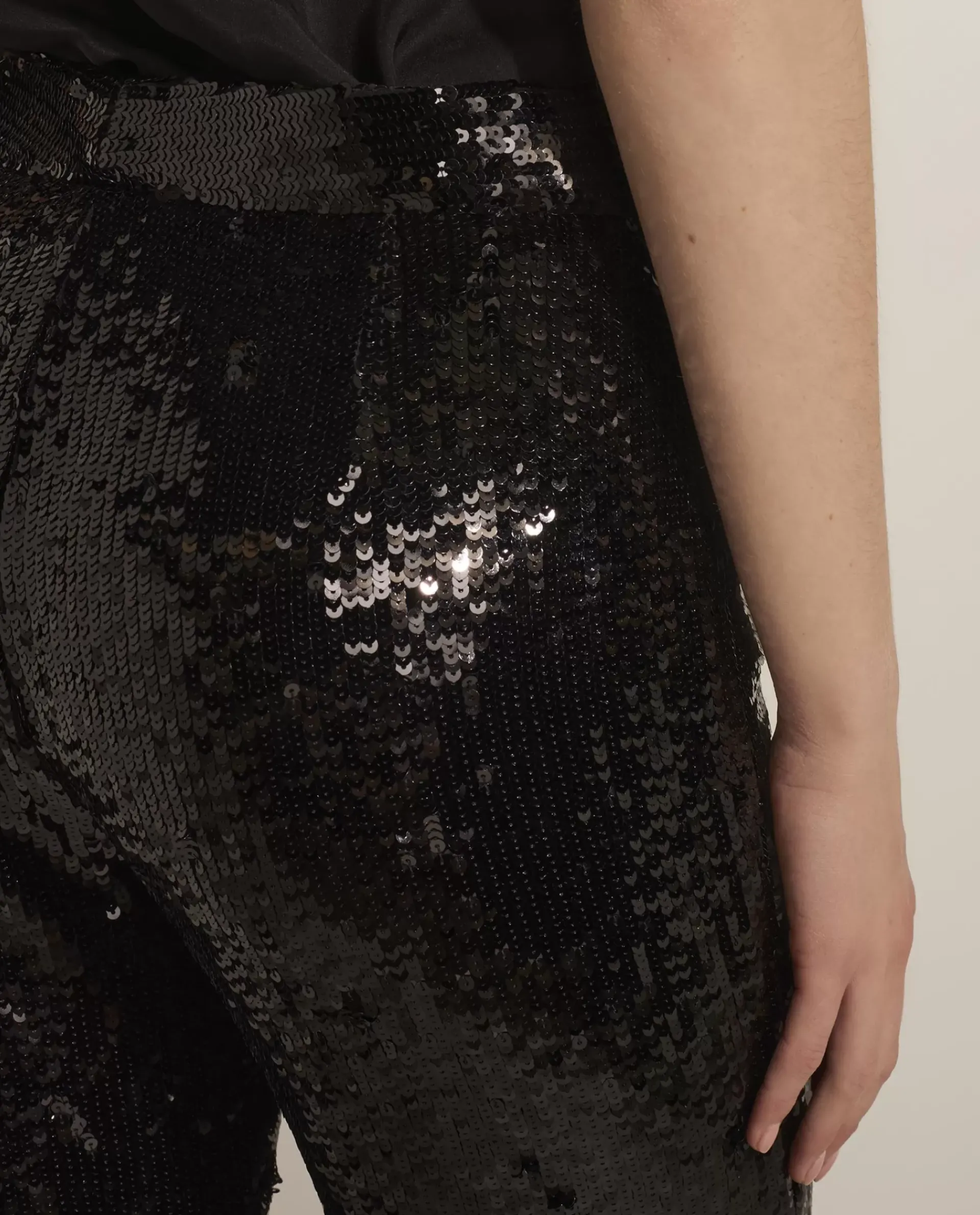 Store Broek Met Pailletten Vrouwen Broeken