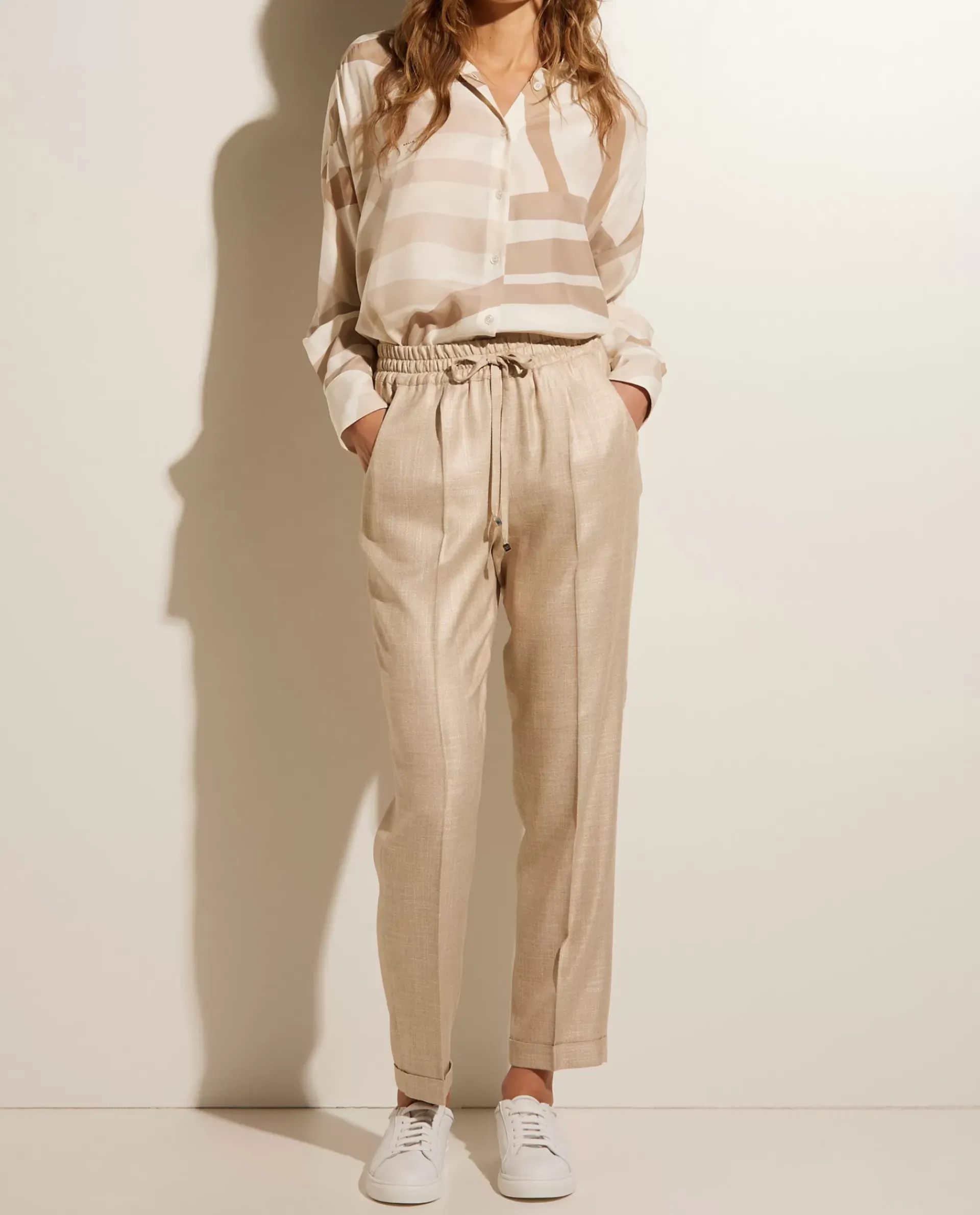 Cheap Broek Met Plooien Vrouwen Broeken