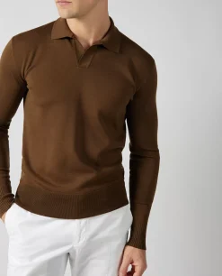 Store Buttonless Polo Mannen Knitwear