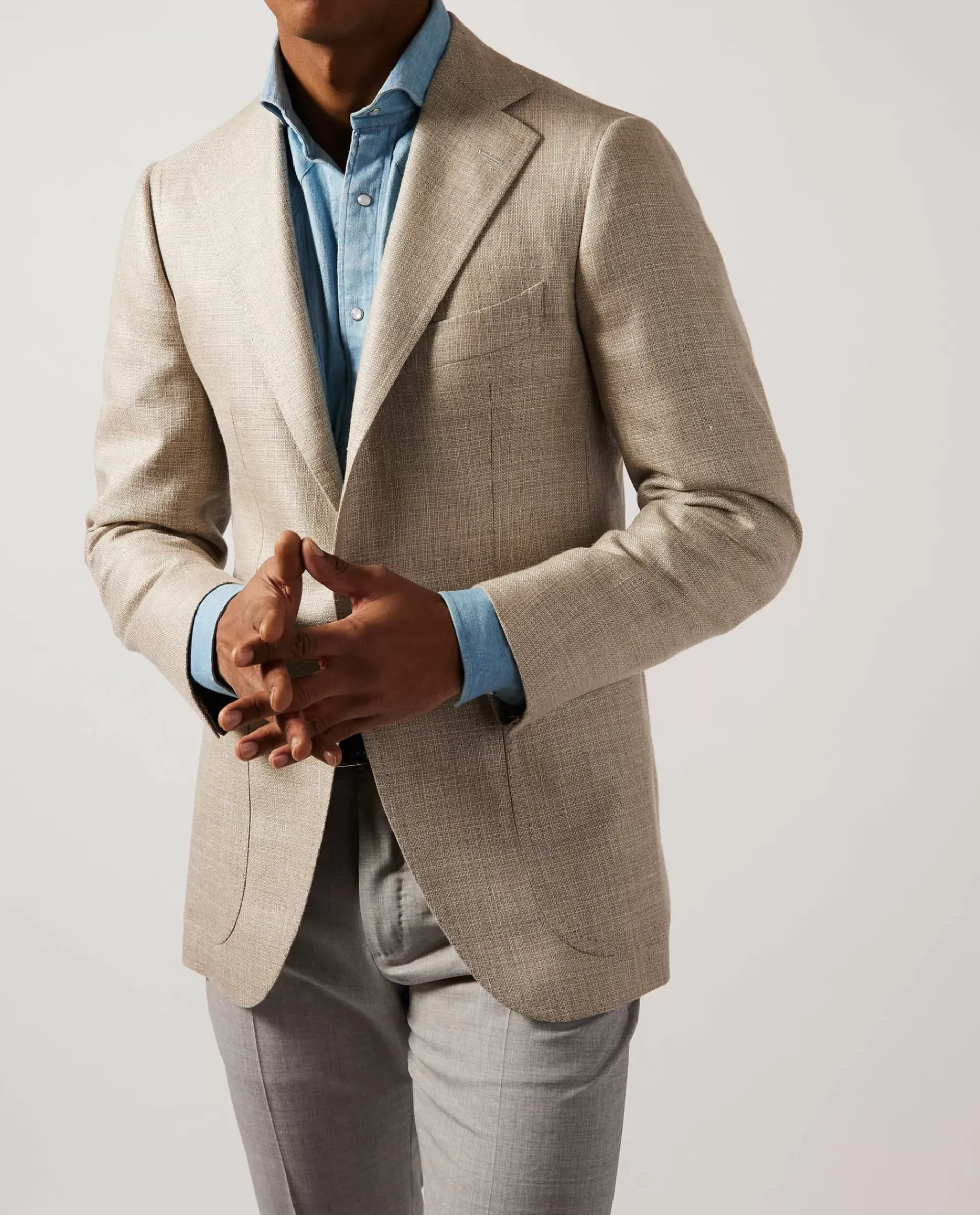 Cheap Cashmere Linnen Jasje Mannen Jasjes