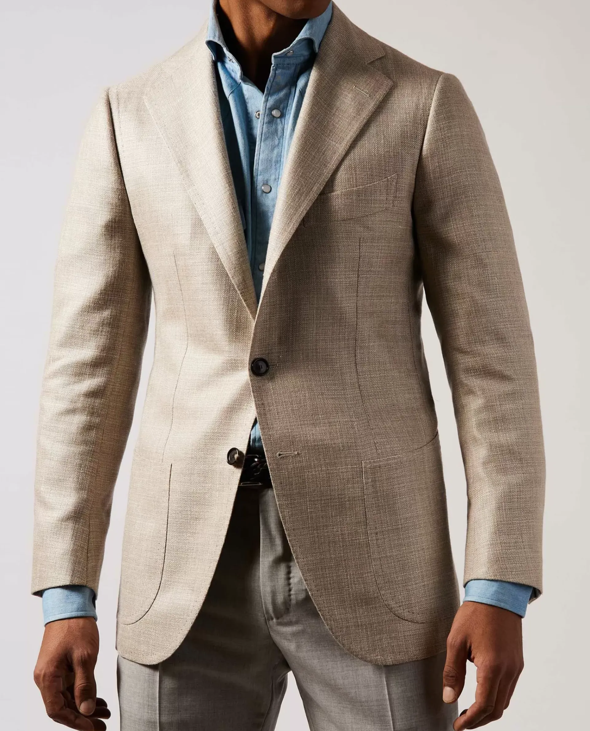 Cheap Cashmere Linnen Jasje Mannen Jasjes