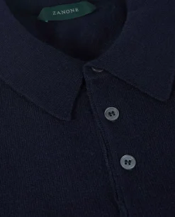 Cheap Cashmere Polo Lange Mouw Mannen Polo