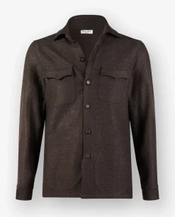 New Cashmere Shirtjacket Mannen Jasjes