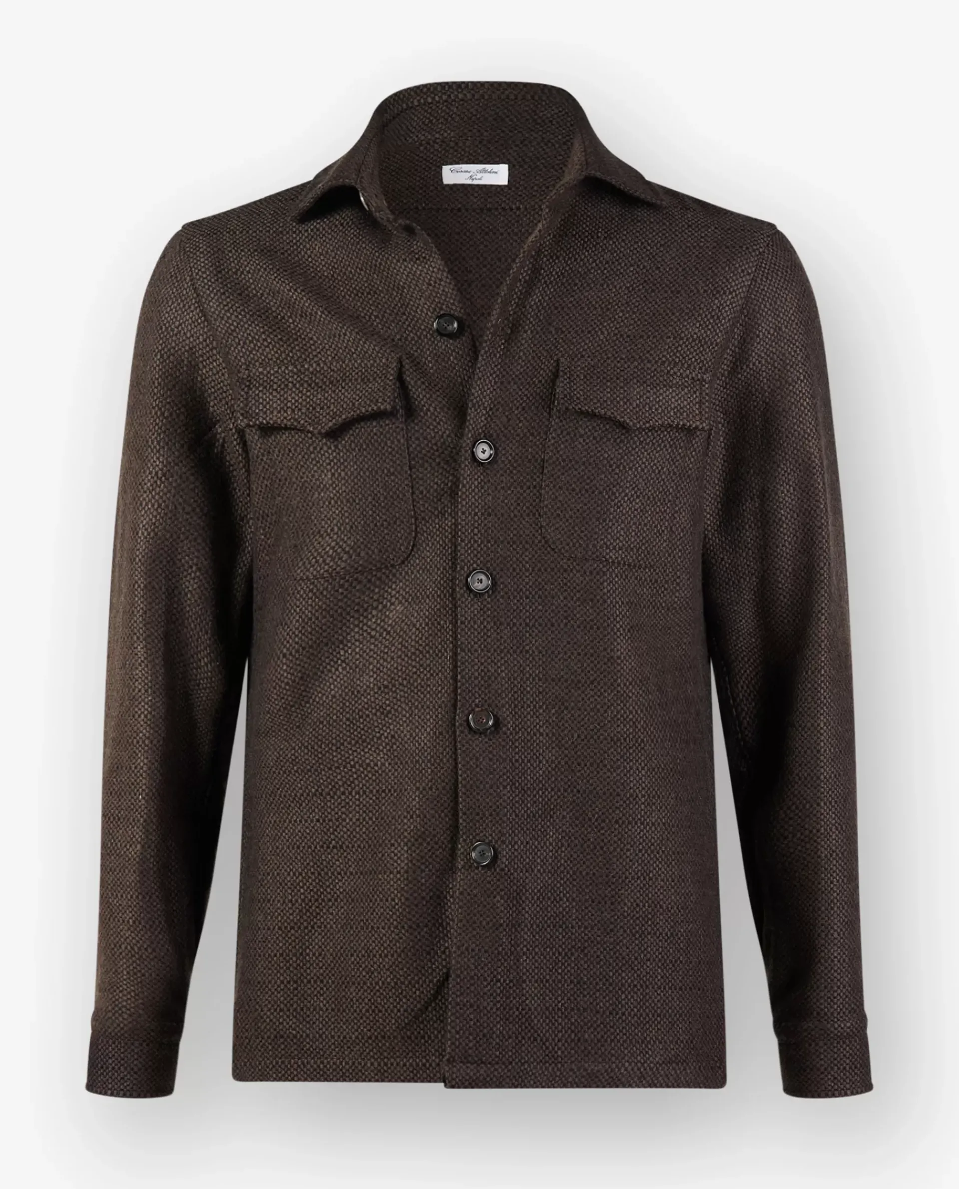 New Cashmere Shirtjacket Mannen Jasjes