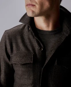 New Cashmere Shirtjacket Mannen Jasjes
