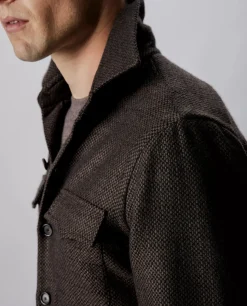 New Cashmere Shirtjacket Mannen Jasjes