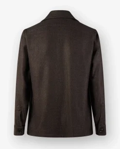 New Cashmere Shirtjacket Mannen Jasjes