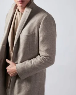 Best Sale Cashmere Visgraat Jas Mannen Jassen