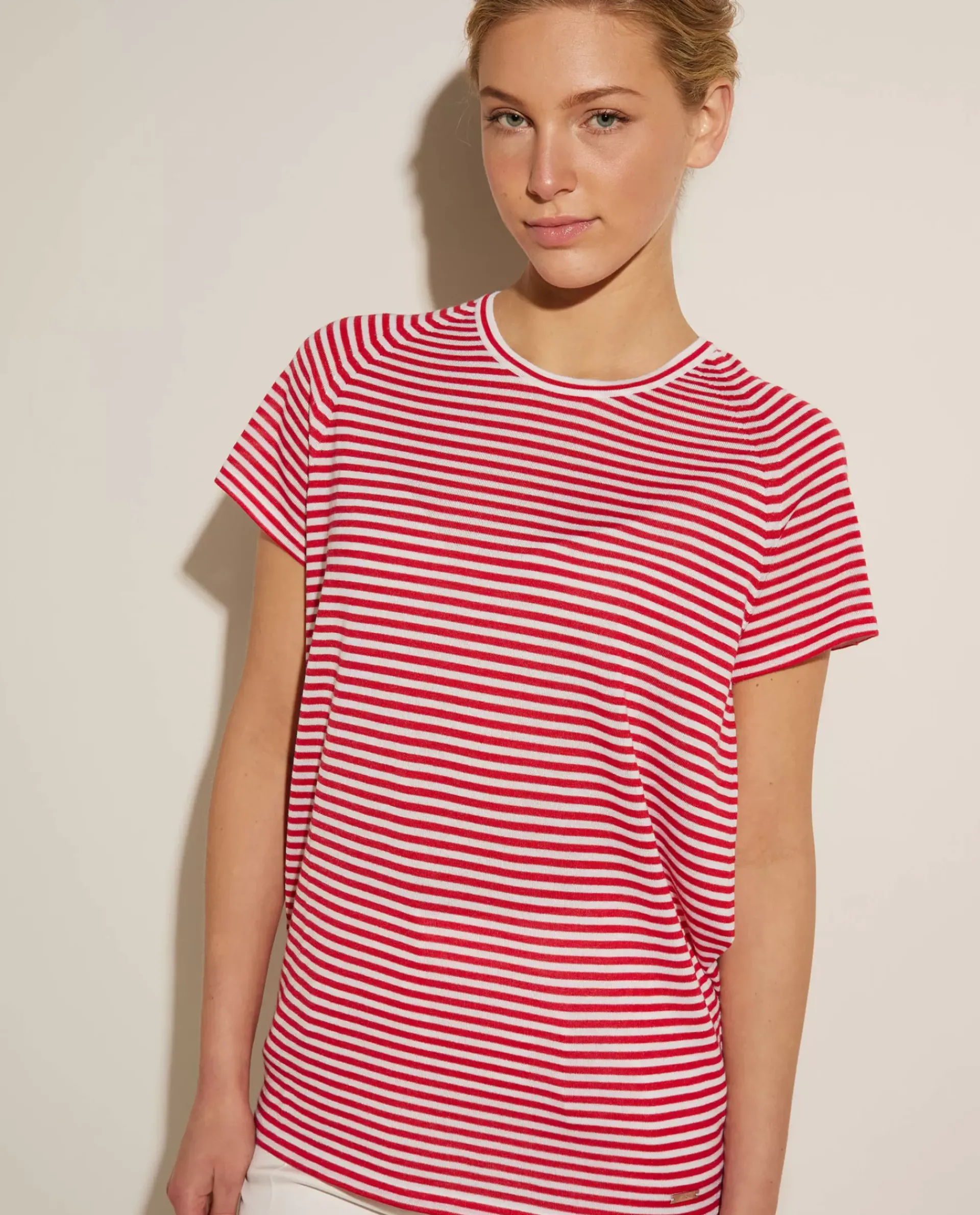 Flash Sale Cashmere-Zijde Mix T-Shirt Vrouwen Tops