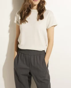 Sale Cashmere-Zijden T-Shirt Vrouwen Tops