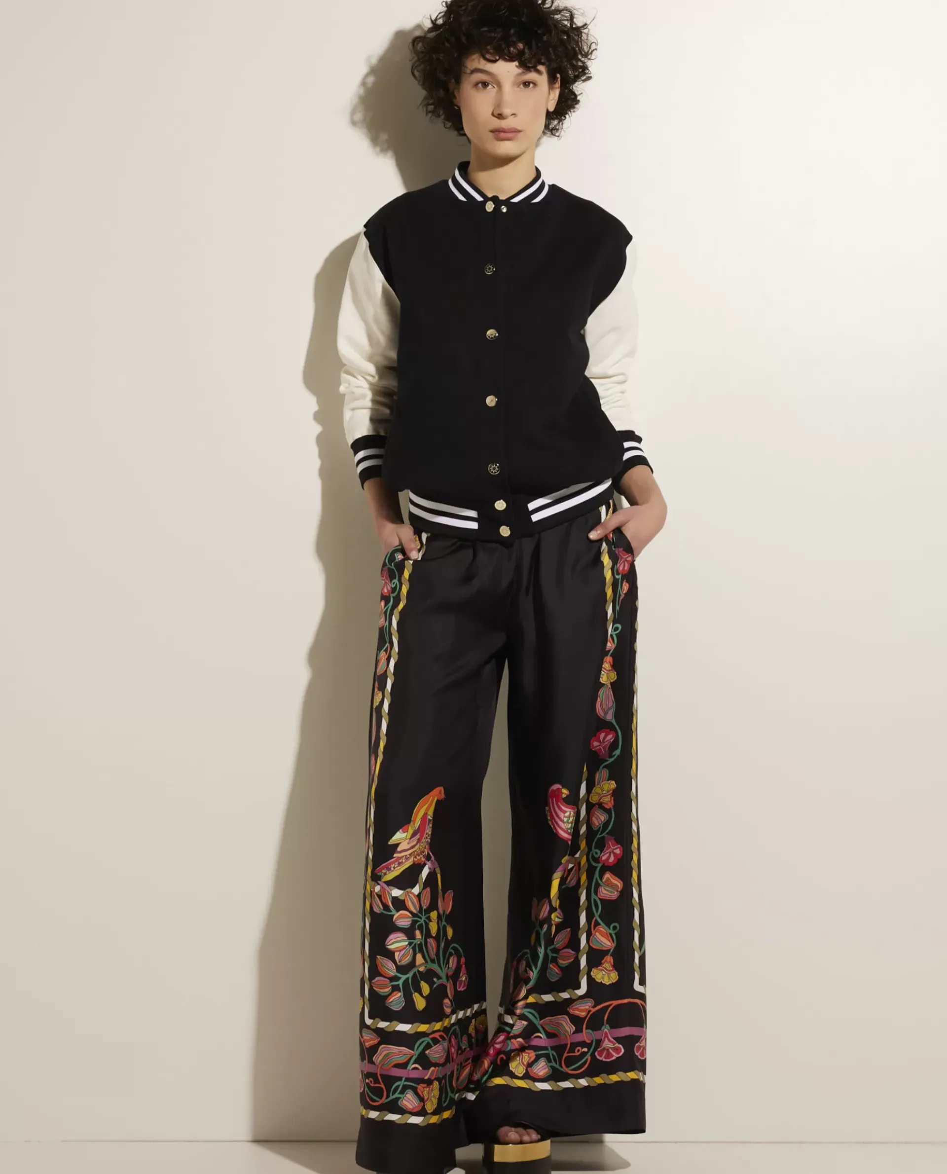 Cheap Geborduurde Varsitybomber Vrouwen Jasjes