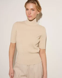 Clearance Geribbelde Trui Vrouwen Tops