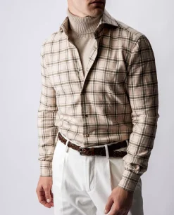 Sale Geruit Flanel Shirt Mannen Shirts
