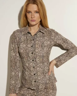 Outlet Getailleerde Blouse Met Stretch Vrouwen Blouses
