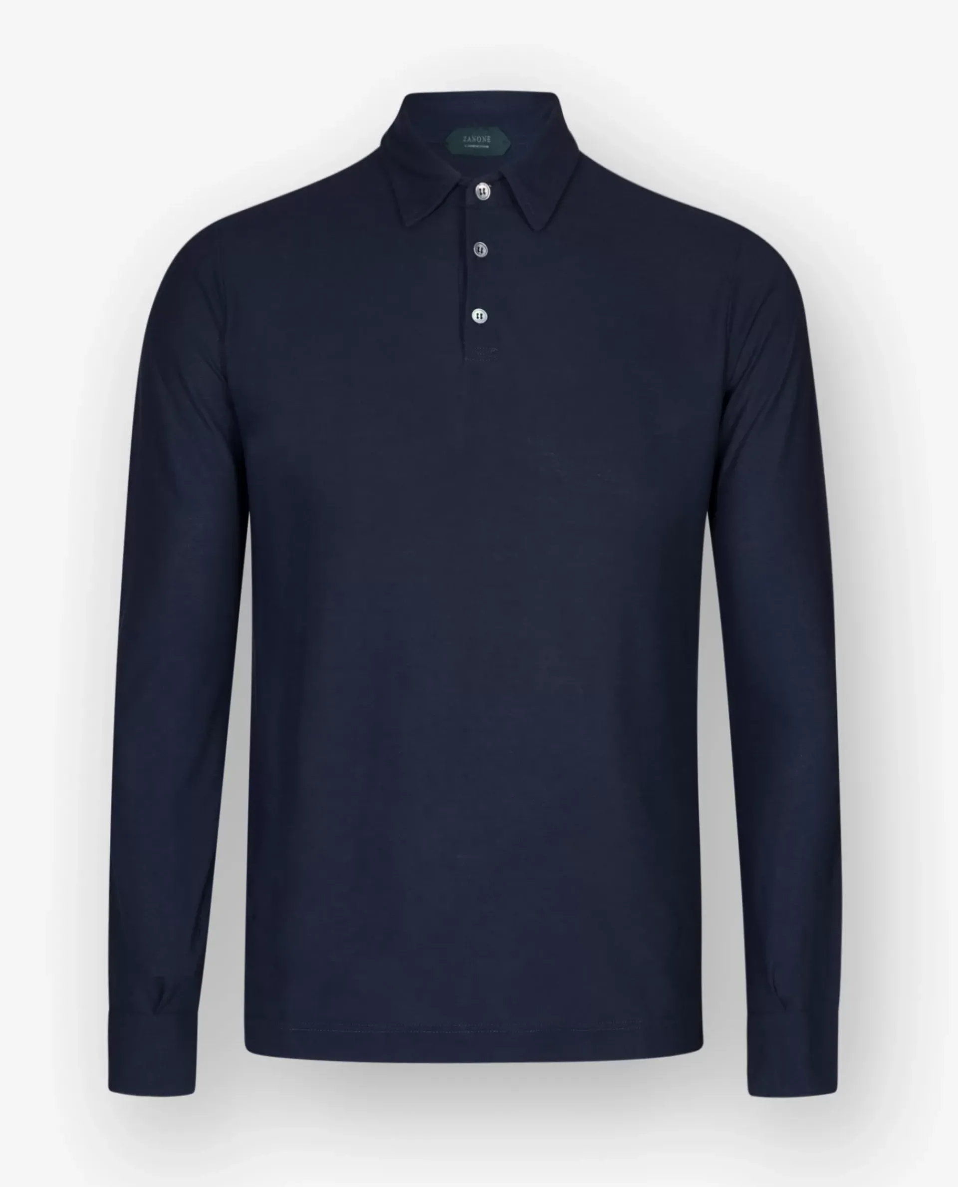 New Ice Cotton Lange Mouw Polo Mannen Polo