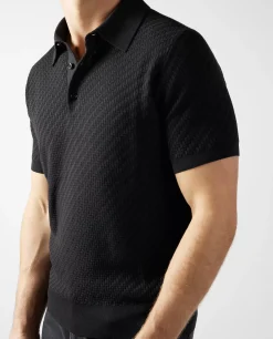 Store Katoen Zijde Mix Polo Mannen Polo