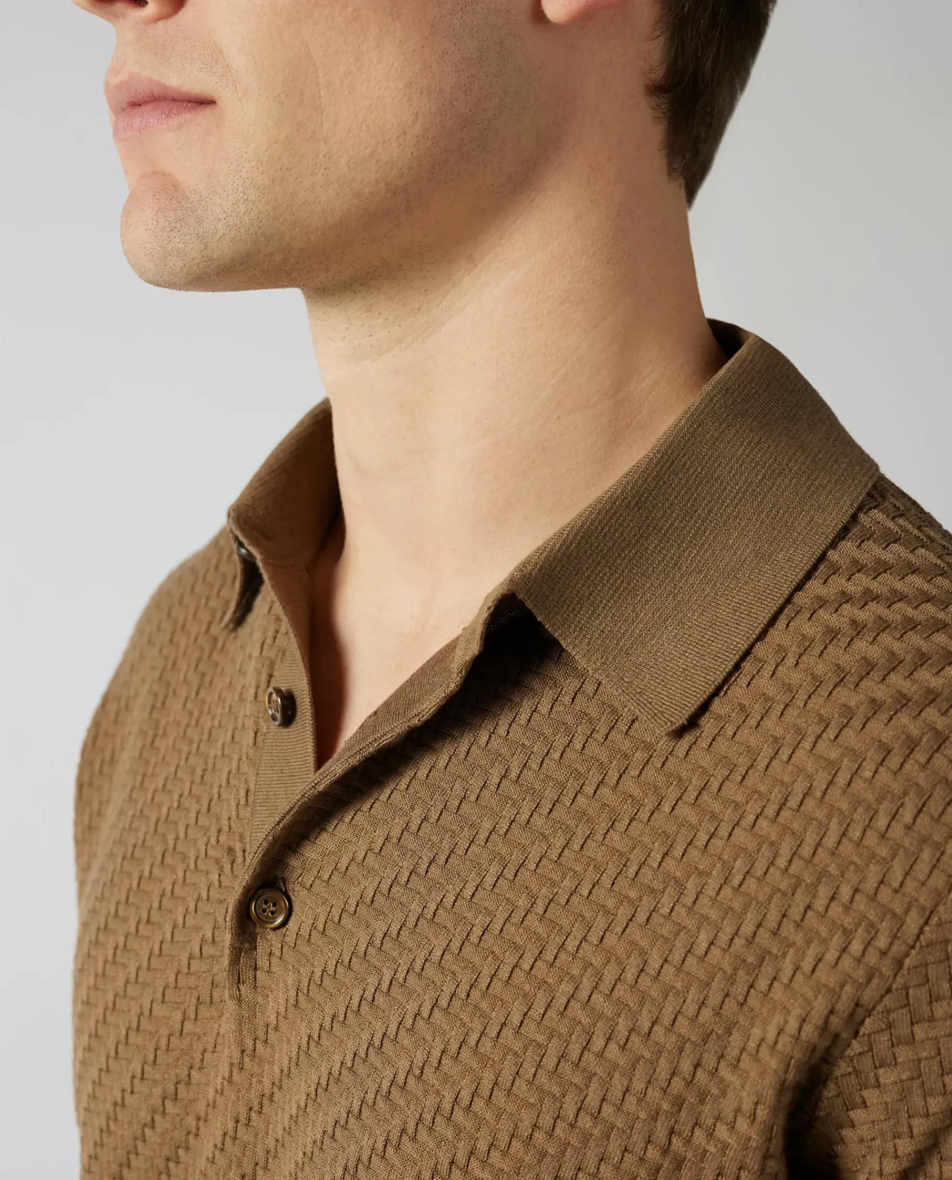 Flash Sale Katoen Zijde Mix Polo Mannen Polo