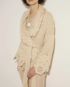 Online Katoenen Blooming Flowers Vest Vrouwen Knitwear