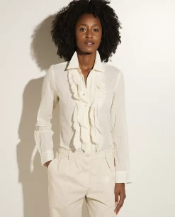Best Sale Katoenen Blouse Met Franjes Vrouwen Blouses