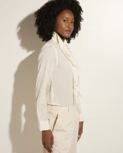Best Sale Katoenen Blouse Met Franjes Vrouwen Blouses