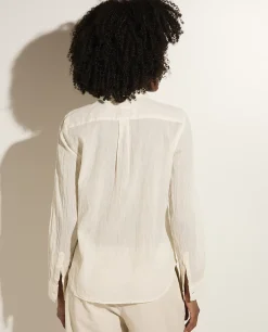Best Sale Katoenen Blouse Met Franjes Vrouwen Blouses