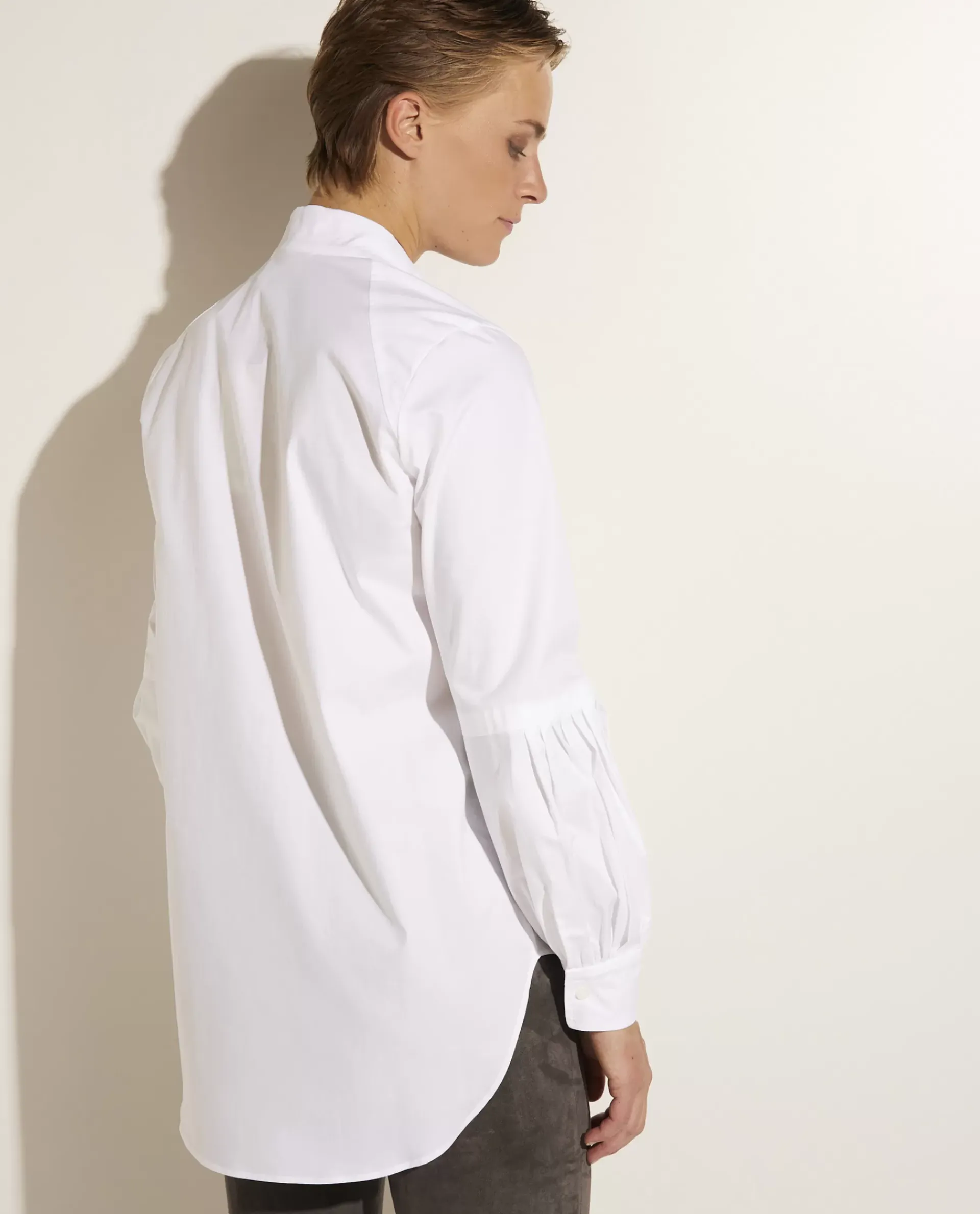 Best Sale Katoenen Blouse Met Strik Vrouwen Blouses