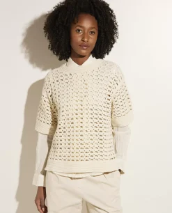 Outlet Katoenen-Cashmere Trui Vrouwen Sweaters