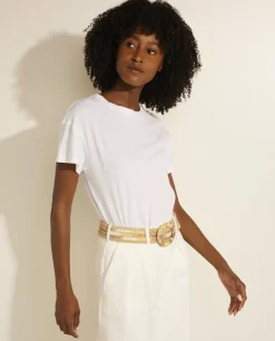 Best Sale Katoen-Linnen T-Shirt Vrouwen Tops