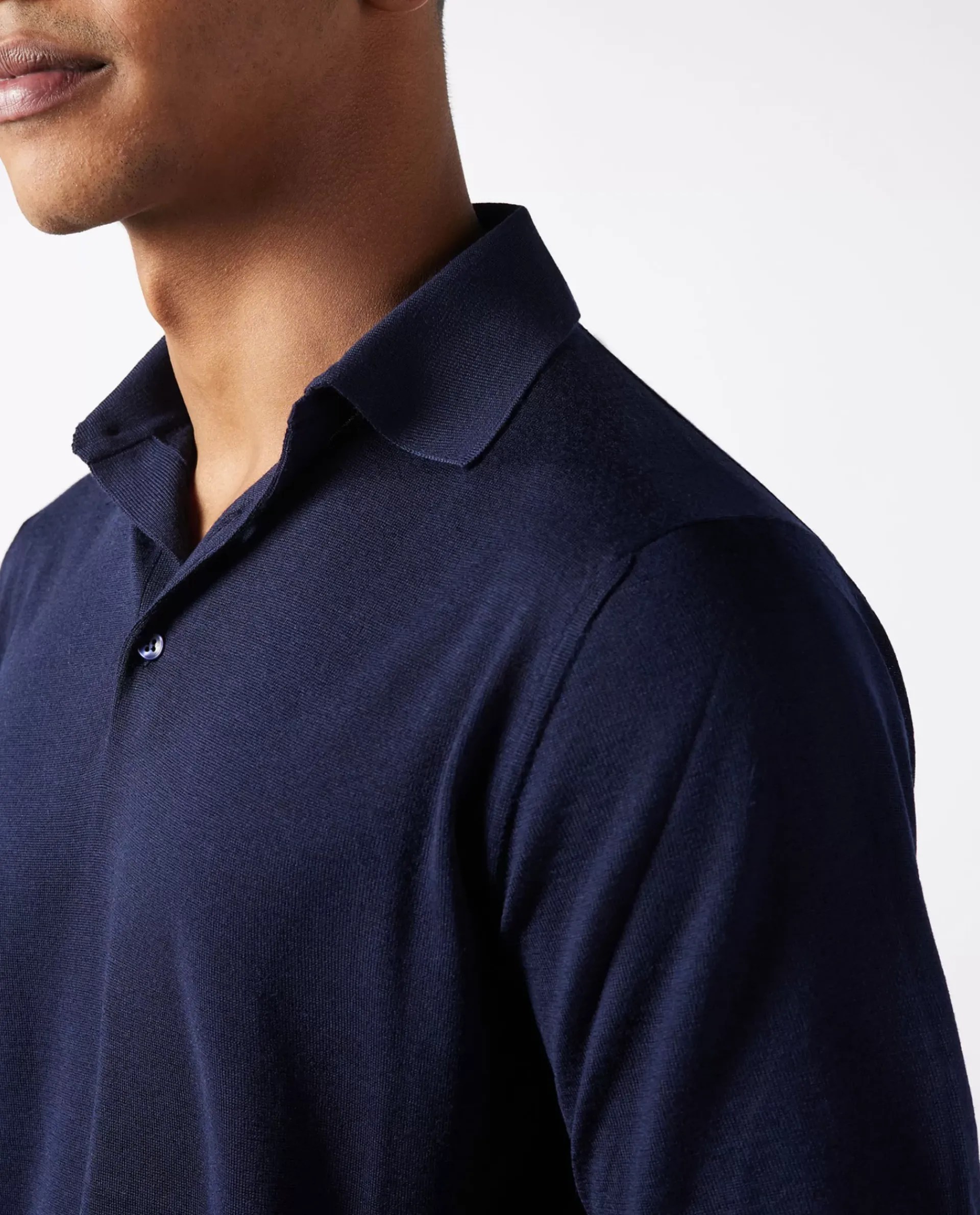 Store Knitted Polo Met Korte Mouwen Mannen Knitwear
