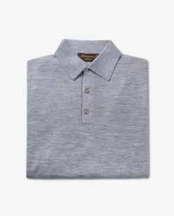 Store Knitted Polo Met Korte Mouwen Mannen Knitwear