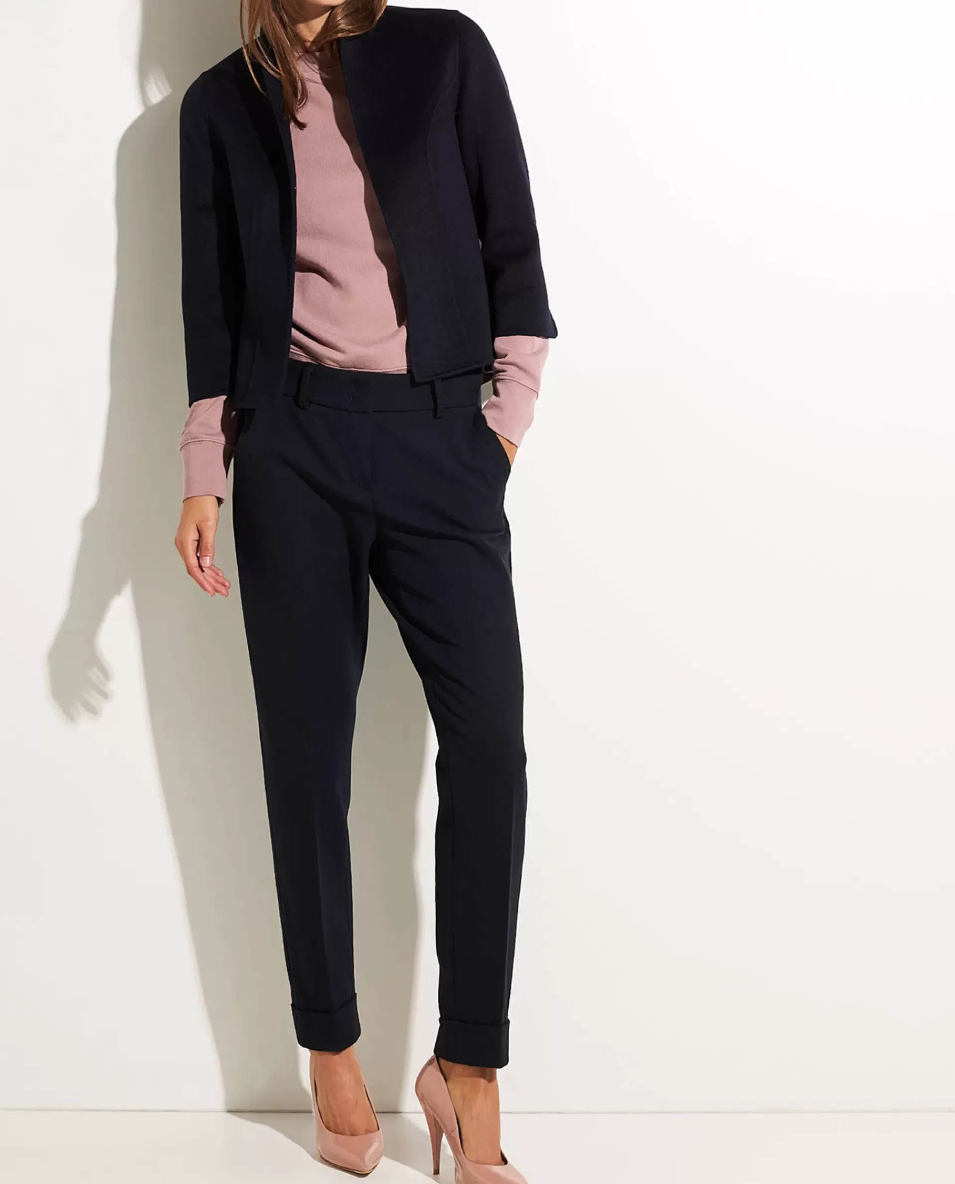 Best Korte Double Face Cashmere Blazer Vrouwen Blazers