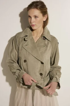 Best Sale Korte Suede Jas Vrouwen Jassen