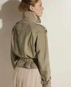 Best Sale Korte Suede Jas Vrouwen Jassen