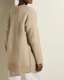 Sale Lang Wollen Vest Vrouwen Knitwear
