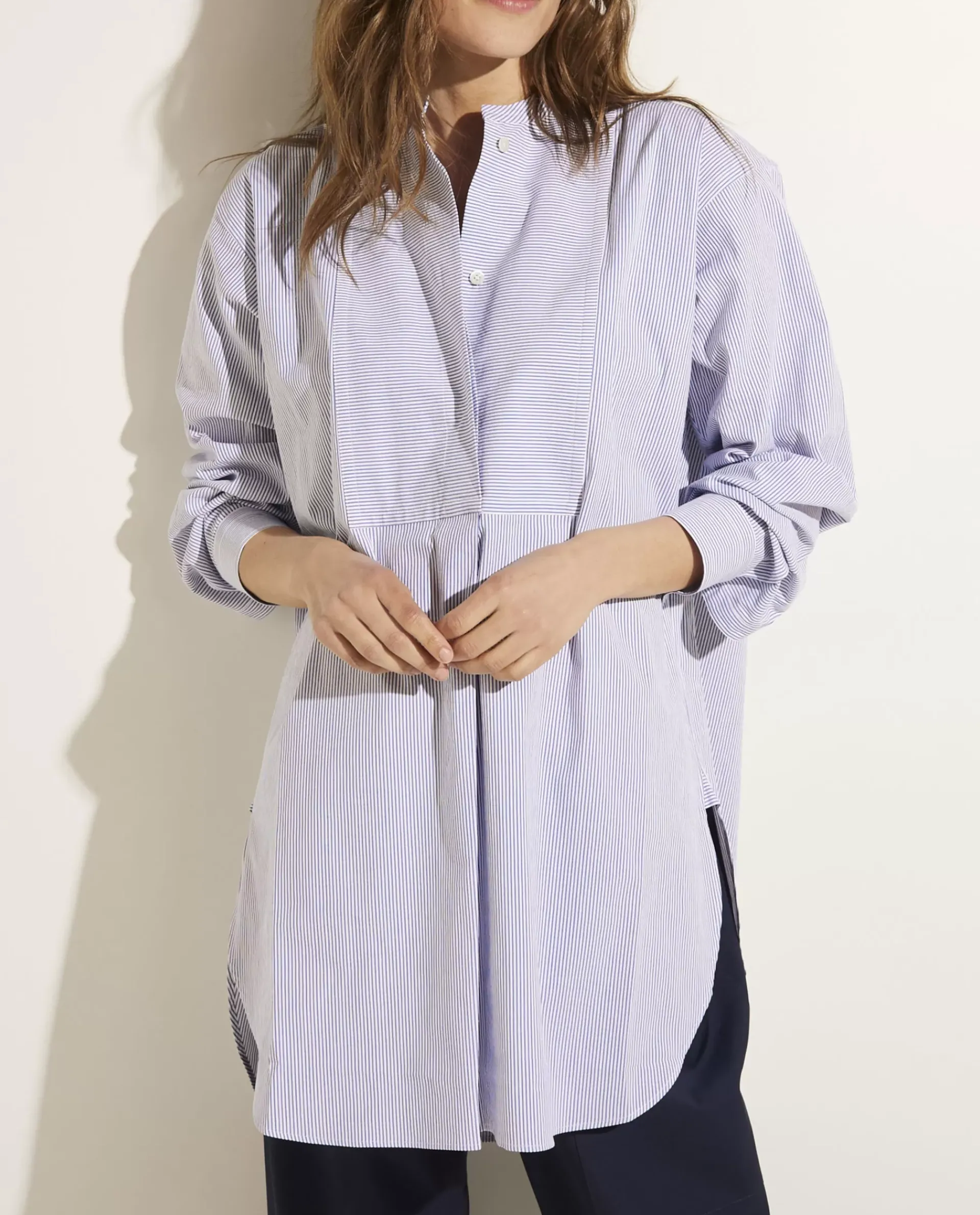 Sale Lange Katoenen Blouse Vrouwen Blouses