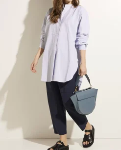 Sale Lange Katoenen Blouse Vrouwen Blouses