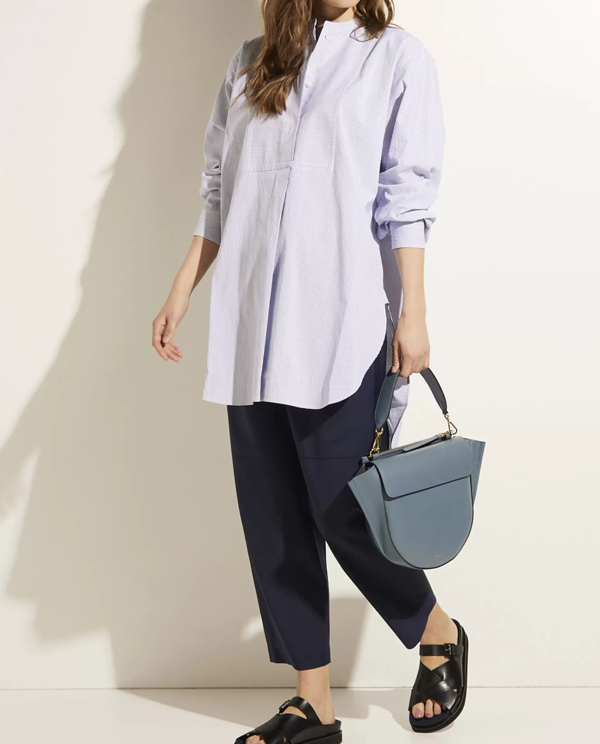 Sale Lange Katoenen Blouse Vrouwen Blouses