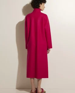 Fashion Lange Lichte Wollen Jas Vrouwen Jassen