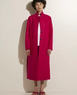 Fashion Lange Lichte Wollen Jas Vrouwen Jassen