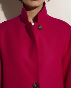 Fashion Lange Lichte Wollen Jas Vrouwen Jassen