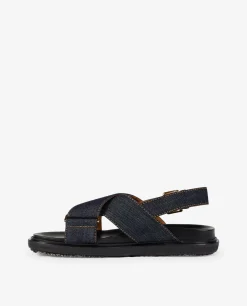 Cheap Leren Denim Sandalen Vrouwen Schoenen