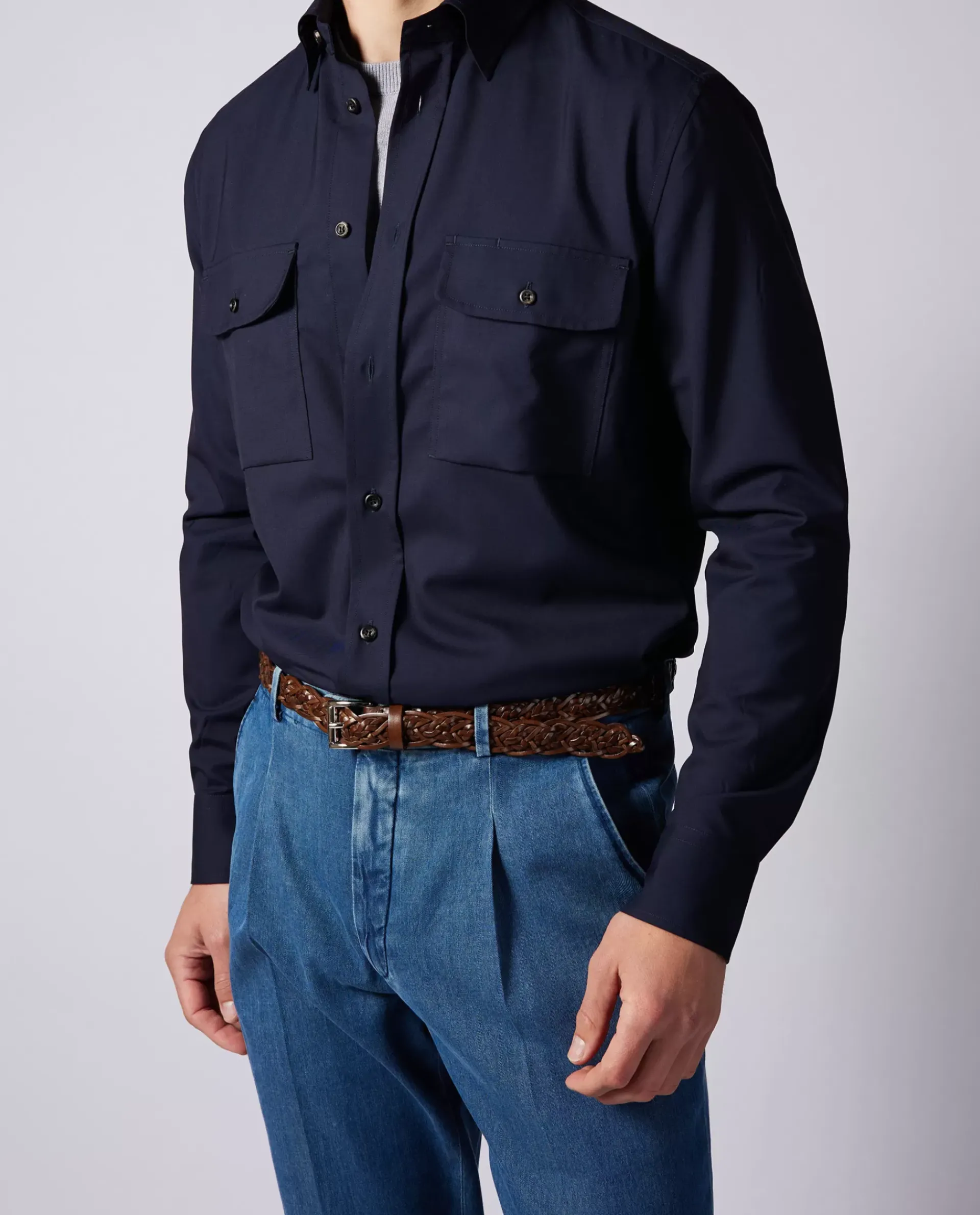Discount Leren Gevlochten Riem Mannen Riemen
