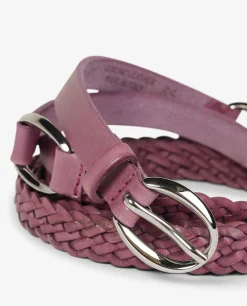 Discount Leren Gevlochten Riem Vrouwen Accessoires