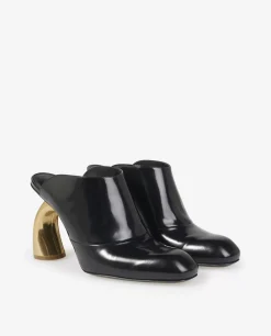 Outlet Leren Muiltjes Vrouwen Schoenen
