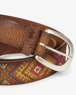 New Leren Riem Met Borduursels Vrouwen Accessoires