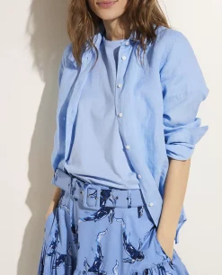 New Linnen Blouse Vrouwen Blouses