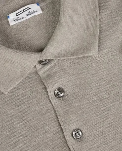 Outlet Linnen Katoenen Polo Mannen Knitwear